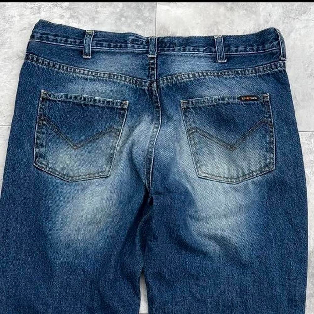 Vintage y2k energie embroidered faded jeans